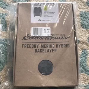Eddie Bauer midweight hybrid crew long sleeve